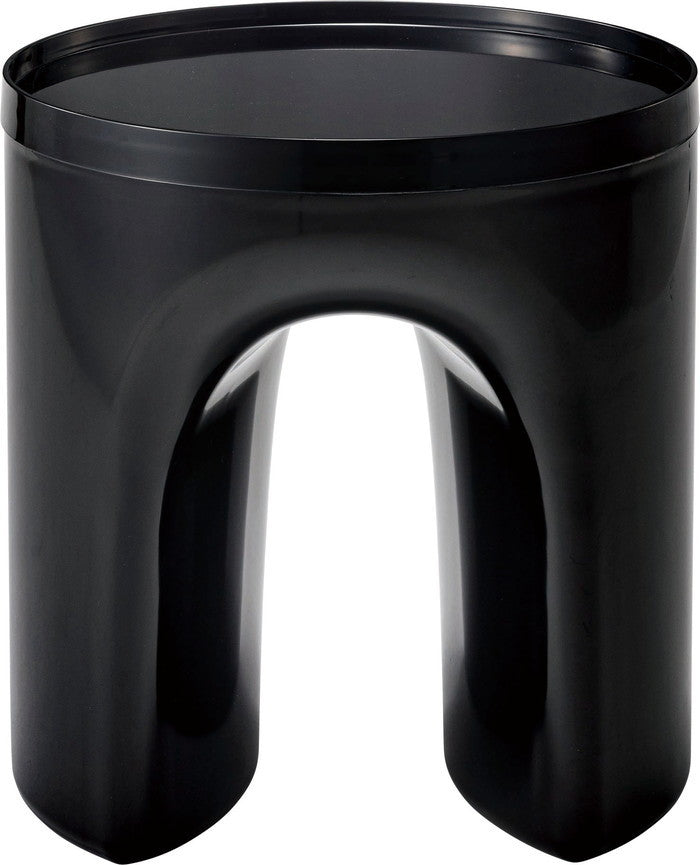 サイドテーブル ブラック オレンジ ホワイト φ40×H41  azu-pt-683の画像