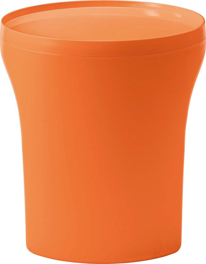 サイドテーブル ブラック オレンジ ホワイト φ40×H41  azu-pt-683の画像