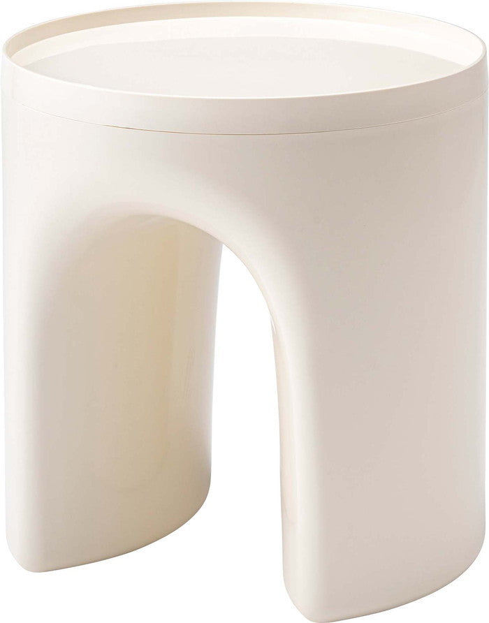 サイドテーブル ブラック オレンジ ホワイト φ40×H41  azu-pt-683の画像