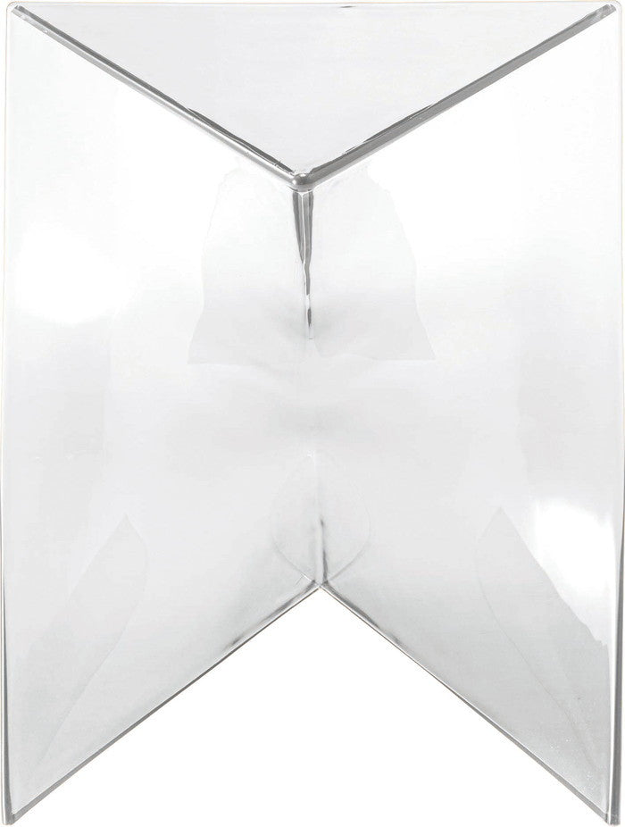 サイドテーブル クリア オレンジ W40×D40×H43.5  azu-pt-685の画像