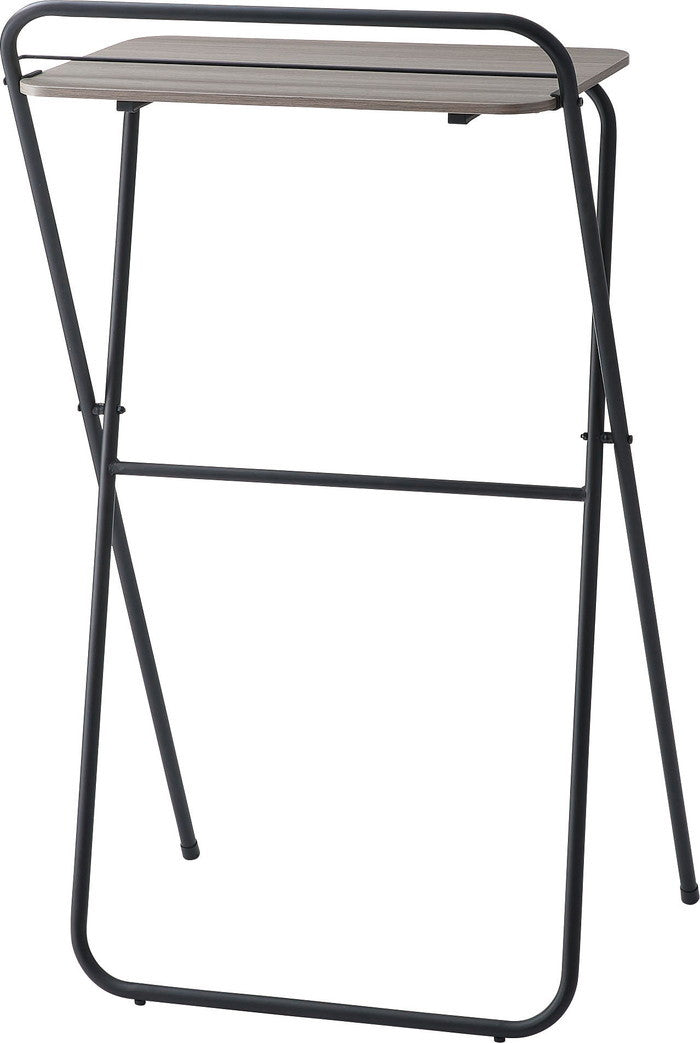 フォールディングハイデスク ブラック ホワイト W64.5×D56×H116.5/107  折りたたみ 折り畳み azu-pt-783の画像