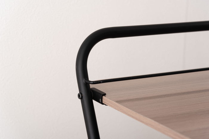 フォールディングハイデスク ブラック ホワイト W64.5×D56×H116.5/107  折りたたみ 折り畳み azu-pt-783の画像