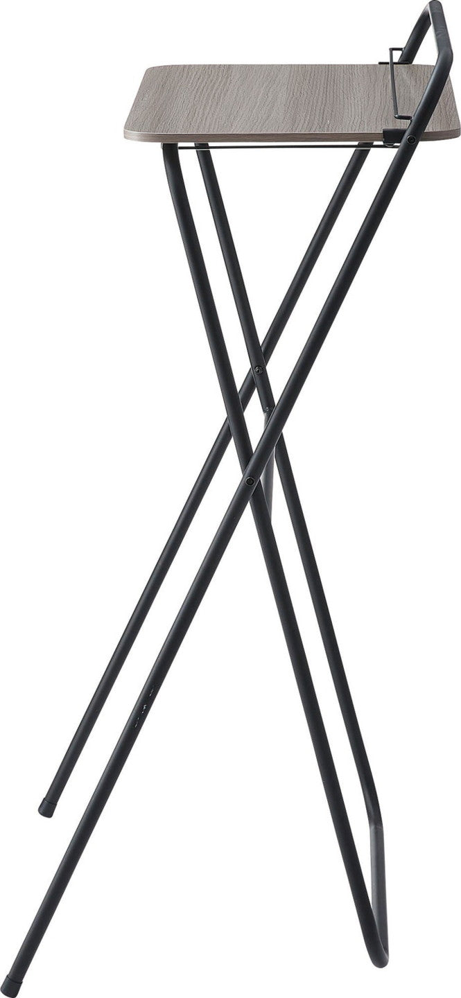 フォールディングハイデスク ブラック ホワイト W64.5×D56×H116.5/107  折りたたみ 折り畳み azu-pt-783の画像