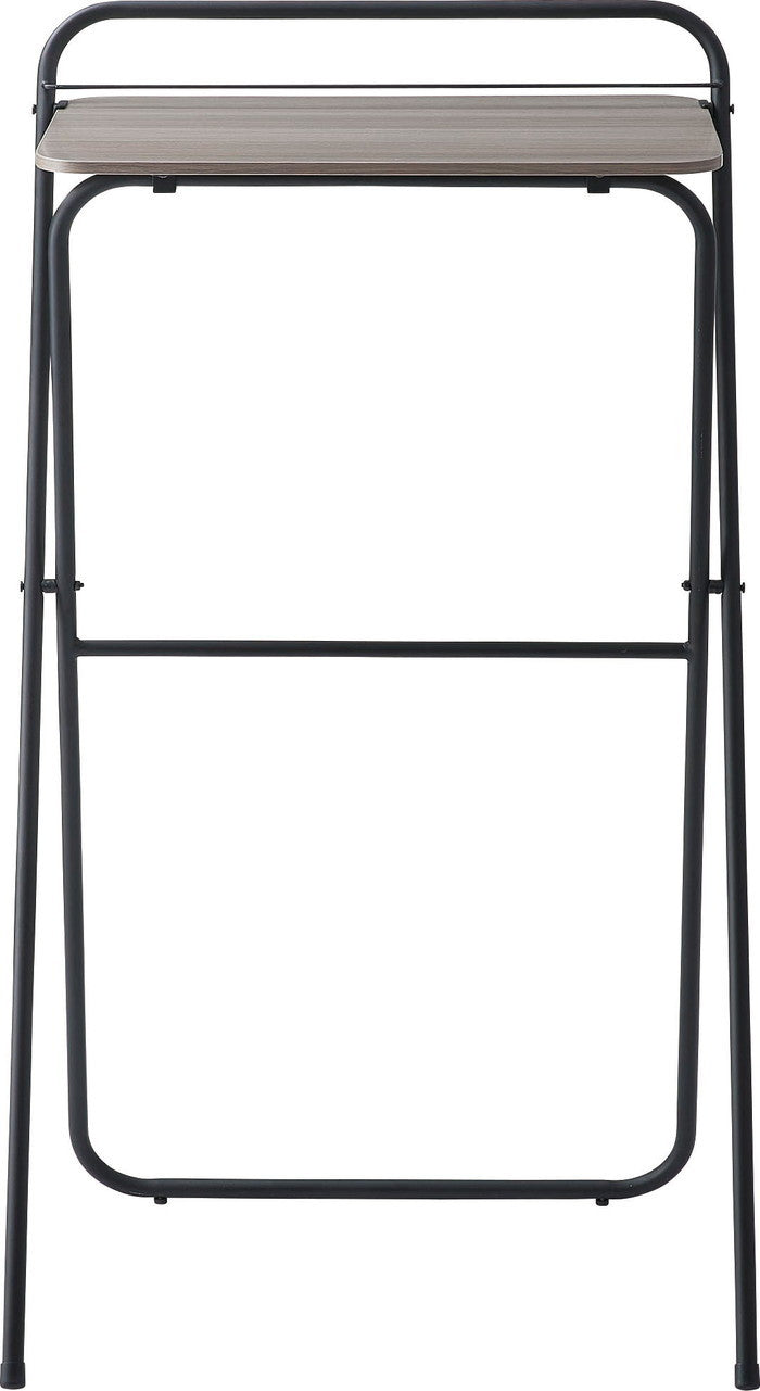 フォールディングハイデスク ブラック ホワイト W64.5×D56×H116.5/107  折りたたみ 折り畳み azu-pt-783の画像