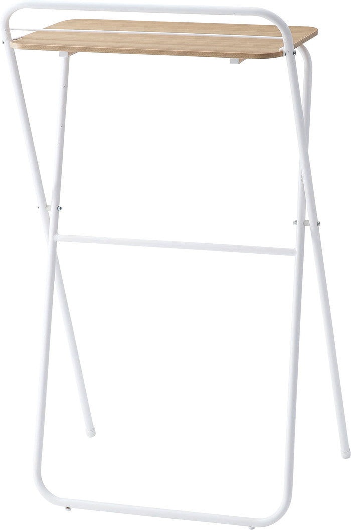 フォールディングハイデスク ブラック ホワイト W64.5×D56×H116.5/107  折りたたみ 折り畳み azu-pt-783の画像