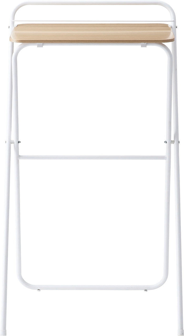 フォールディングハイデスク ブラック ホワイト W64.5×D56×H116.5/107  折りたたみ 折り畳み azu-pt-783の画像