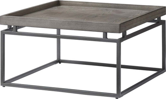 リビングテーブル グレー ナチュラル W60×D60×H35  azu-pt-784の画像