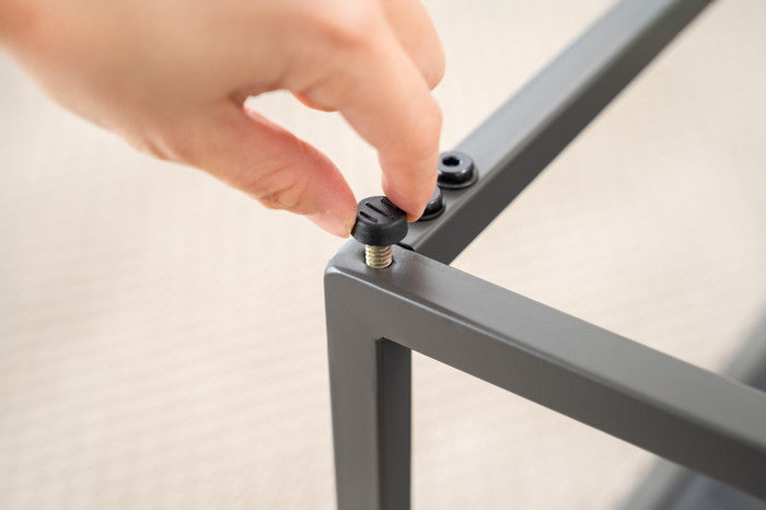 リビングテーブル グレー ナチュラル W60×D60×H35  azu-pt-784の画像