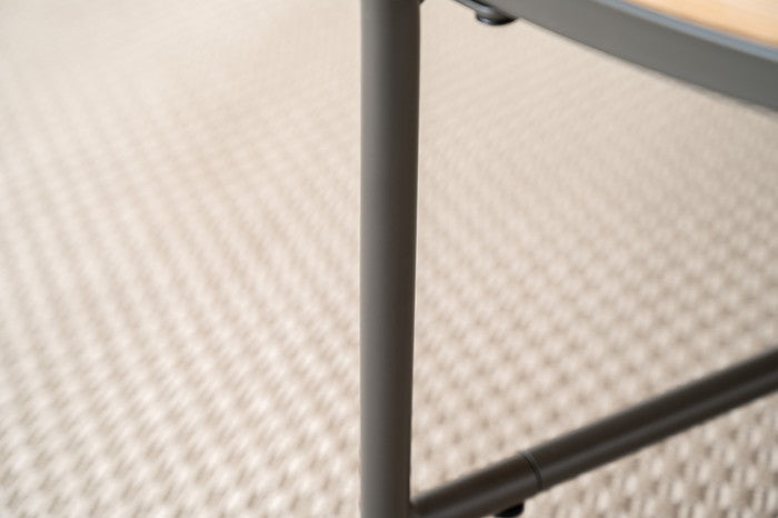 ラウンドテーブル グレー ナチュラル W79×D79×H32.5  azu-pt-785の画像