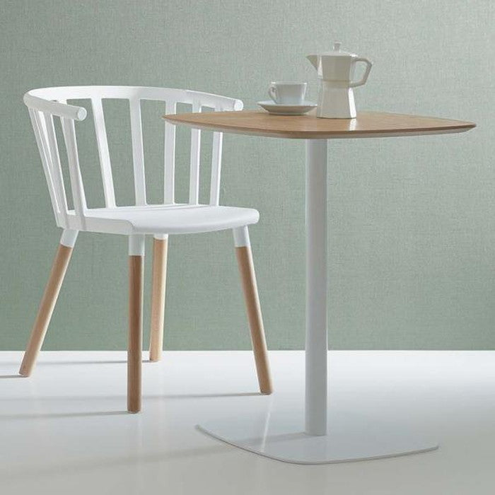 カフェテーブル グレー ホワイト W60×D60×H73.5  azu-pt-993の画像