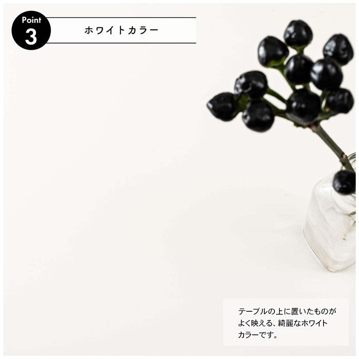 ダイニング テーブル ホワイト W120×D70×H75  azu-pt-998の画像