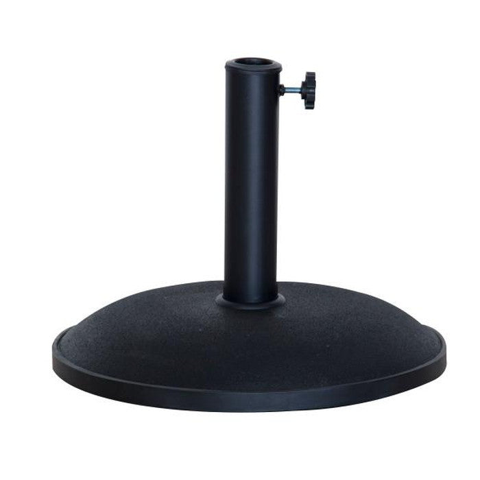パラソルベース ブラック W45×D45×H33 パラソルベース 土台 パラソルスタンド ガーデンパラソル用 コンパクト 円形 丸型 丸い 重し おもし スチール ブラック azu-rkc-528の画像