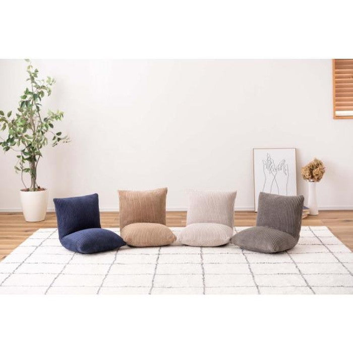 カックンリクライナー 座椅子 ベージュ グレー ネイビー ホワイト W38×D38-45×H36×SH12  azu-rkc-627の画像