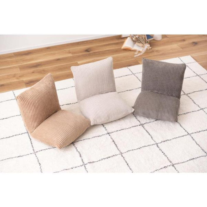 カックンリクライナー 座椅子 ベージュ グレー ネイビー ホワイト W38×D38-45×H36×SH12  azu-rkc-627の画像