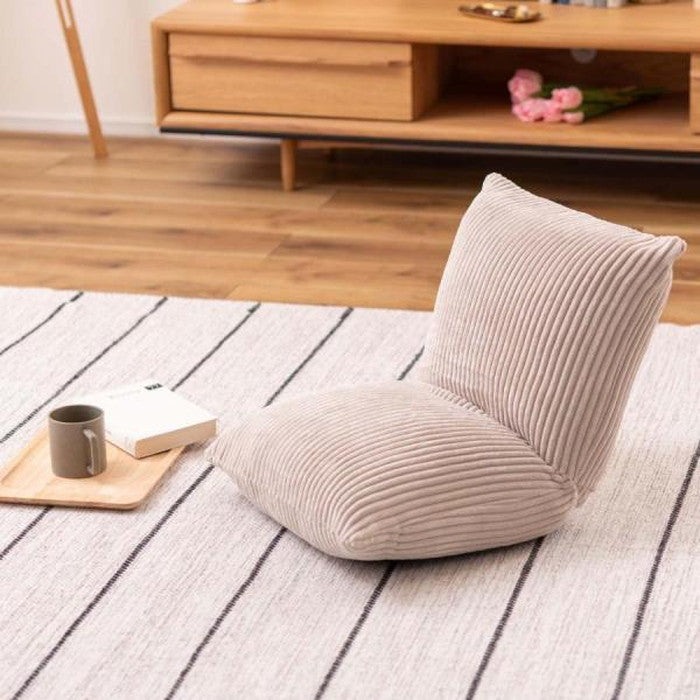 カックンリクライナー 座椅子 ベージュ グレー ネイビー ホワイト W38×D38-45×H36×SH12  azu-rkc-627の画像