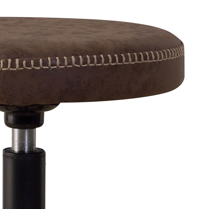 ラルフ ハイスツール ブラック ブラウン キャメル W47×D47×H67-79  azu-rp-11の画像