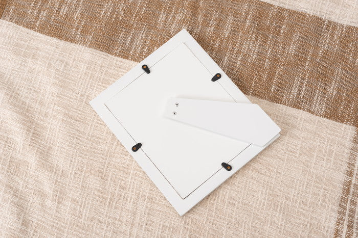 ミラー ブルー ホワイト W25×D21×H2  azu-sly-602の画像