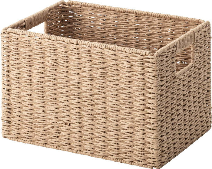 ペーパーコードバスケットL ナチュラル W37×D26×H24  azu-sly-607lの画像
