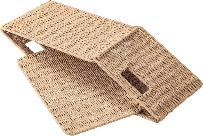 ペーパーコードバスケットL ナチュラル W37×D26×H24  azu-sly-607lの画像