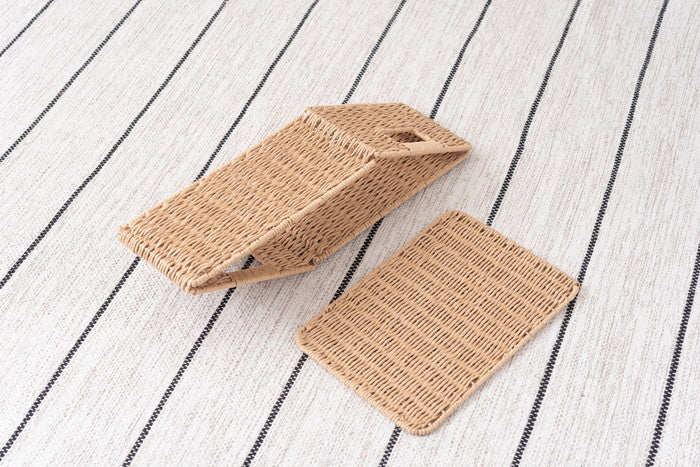 ペーパーコードバスケットM ナチュラル ナチュラル ナチュラル W37×D26×H16  azu-sly-607mの画像