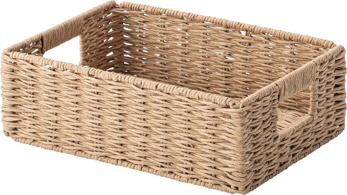 ペーパーコードバスケットS ナチュラル ナチュラル ナチュラル W37×D26×H12  azu-sly-607sの画像