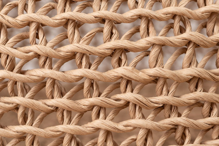 ペーパーコードバスケット ナチュラル W34×D34×H25  azu-sly-608の画像