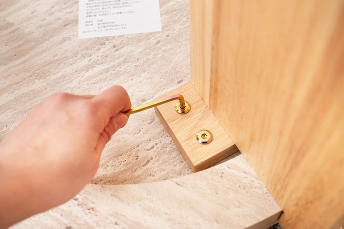 ラウンドテーブルS ベージュ ホワイト W53×D53×H50  azu-tap-311の画像