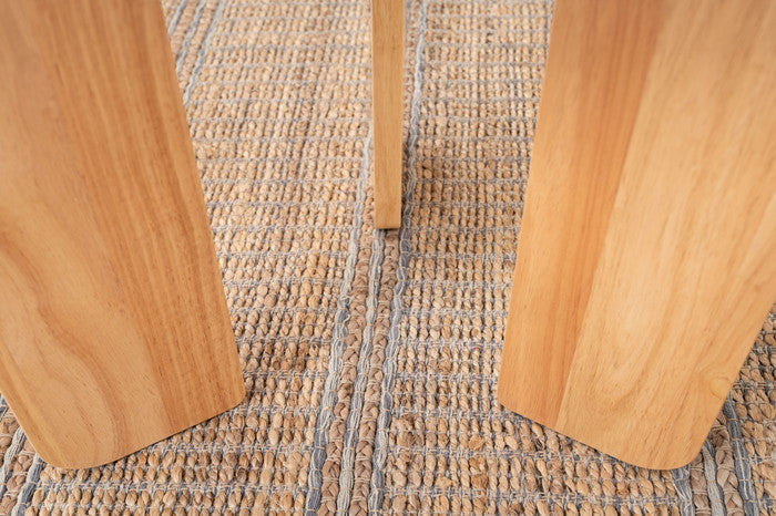 ラウンドテーブルS ベージュ ホワイト W53×D53×H50  azu-tap-311の画像