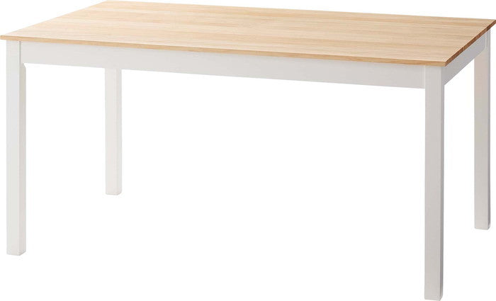 ダイニング テーブル ホワイト W135×D80×H72  azu-tap-315の画像