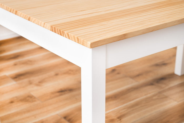 ダイニング テーブル ホワイト W135×D80×H72  azu-tap-315の画像