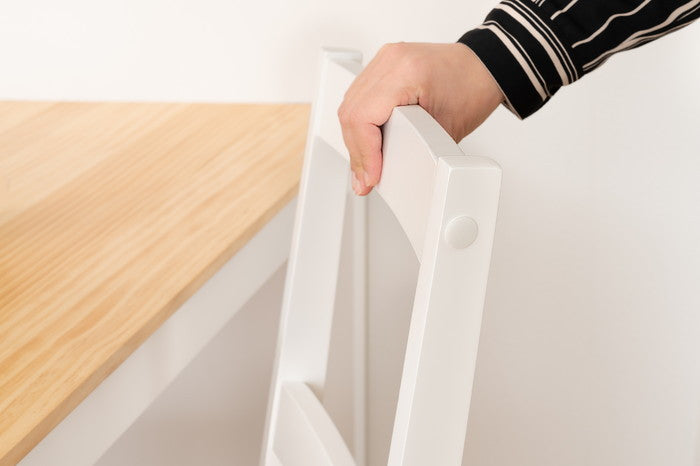 ダイニング チェア ホワイト W42×D50×H86×SH45  azu-tap-316の画像