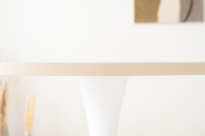 ラウンドテーブル ベージュ W80×D80×H73.5  azu-tap-317の画像