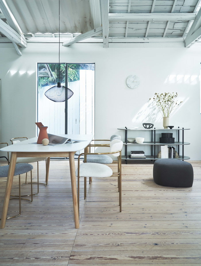 ダイニング テーブル ホワイト W150×D82×H72  azu-tap-320の画像