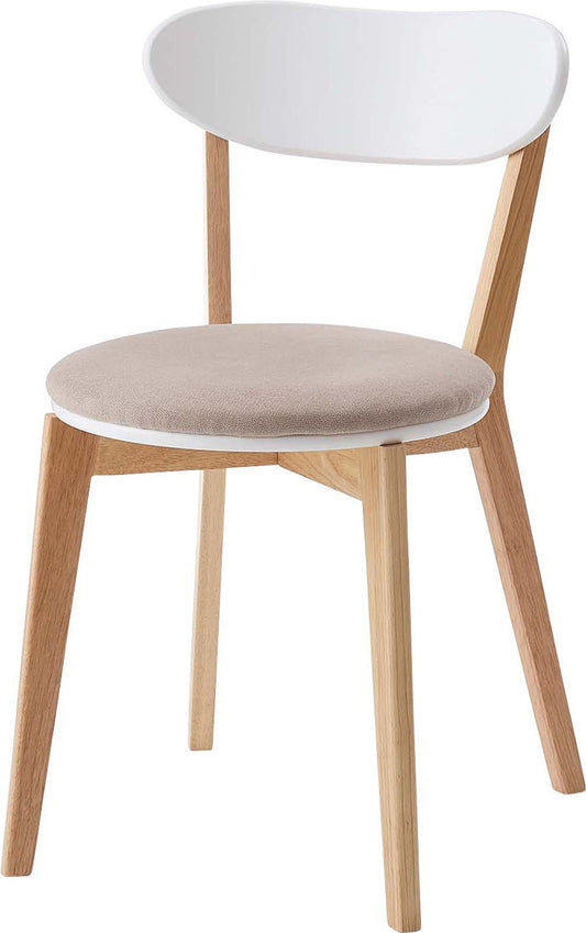 ダイニング チェア ベージュ グレー W47×D55×H75×SH45  azu-tap-321の画像