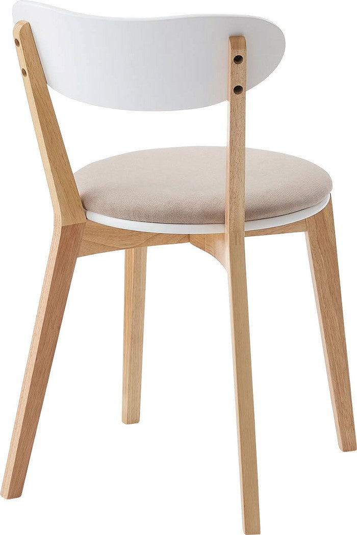 ダイニング チェア ベージュ グレー W47×D55×H75×SH45  azu-tap-321の画像