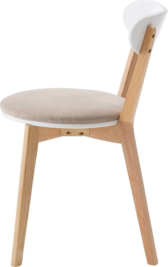 ダイニング チェア ベージュ グレー W47×D55×H75×SH45  azu-tap-321の画像