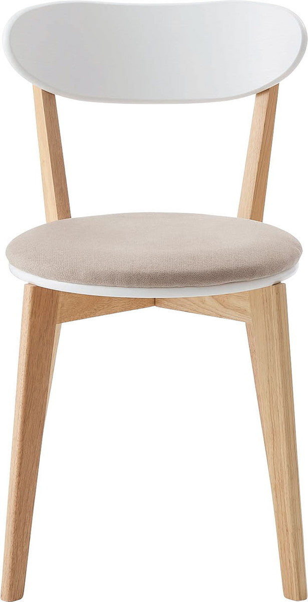 ダイニング チェア ベージュ グレー W47×D55×H75×SH45  azu-tap-321の画像