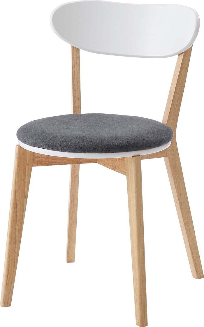 ダイニング チェア ベージュ グレー W47×D55×H75×SH45  azu-tap-321の画像