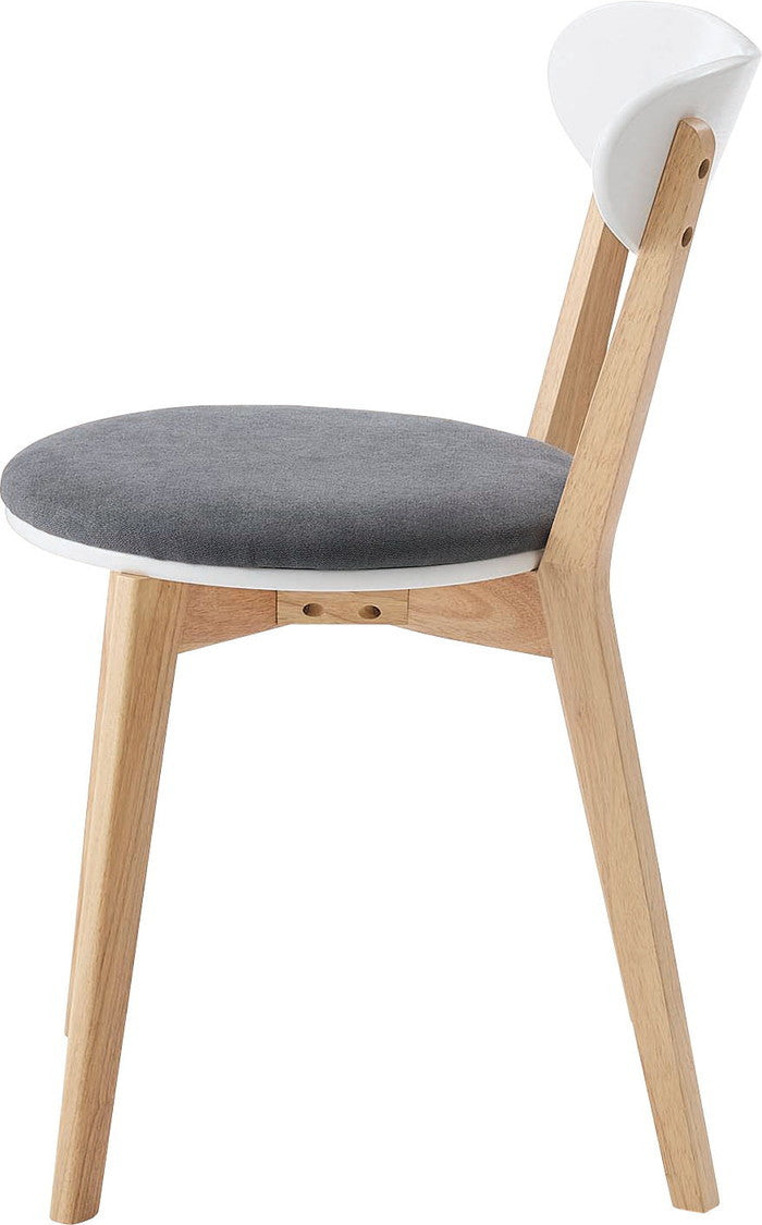 ダイニング チェア ベージュ グレー W47×D55×H75×SH45  azu-tap-321の画像