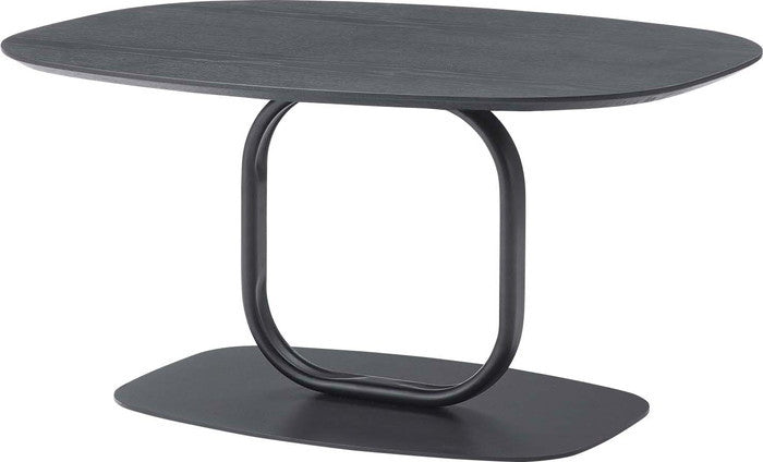 リビングテーブル ブラック ナチュラル W80×D60×H41.5  azu-tec-85の画像