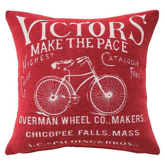 クッション バイシクル レッド 約W45×D45×H16  azu-ttc-107の画像