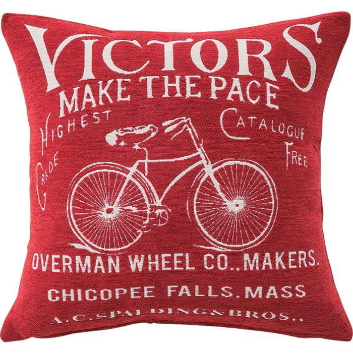 クッション バイシクル レッド 約W45×D45×H16  azu-ttc-107の画像