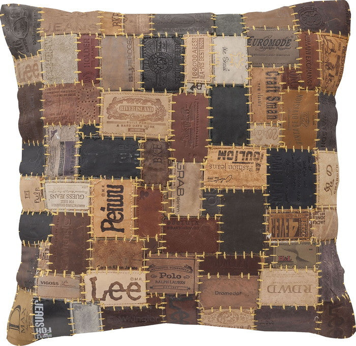 クッション インディゴ ブラウン 約W45×D45×16  azu-ttc-331cの画像