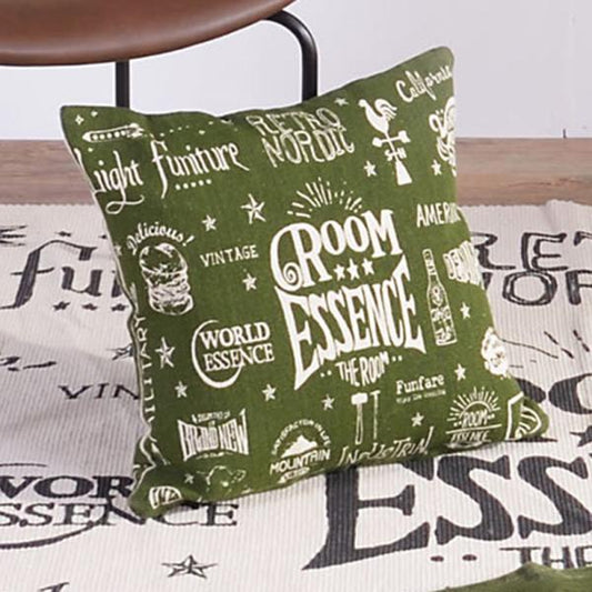 クッション グリーン 約W45×D45×H16  azu-ttc-335の画像