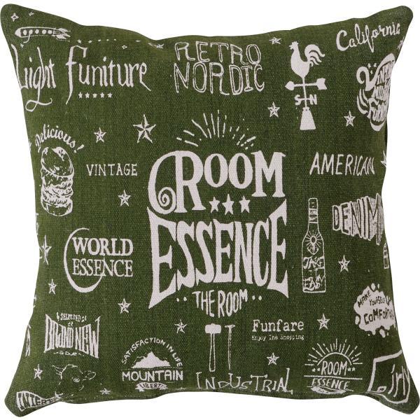 クッション グリーン 約W45×D45×H16  azu-ttc-335の画像