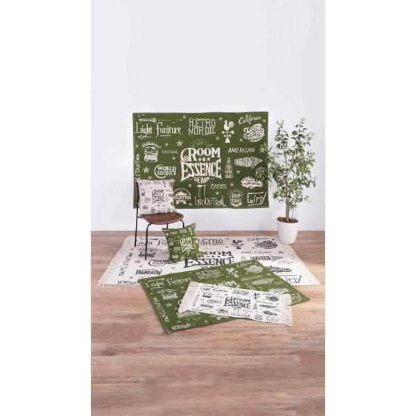 クッション グリーン 約W45×D45×H16  azu-ttc-335の画像