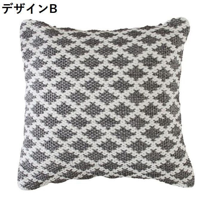 クッション ベージュ グレー アイボリー フレー レッド 約W45×D45×H16  azu-ttc-337の画像