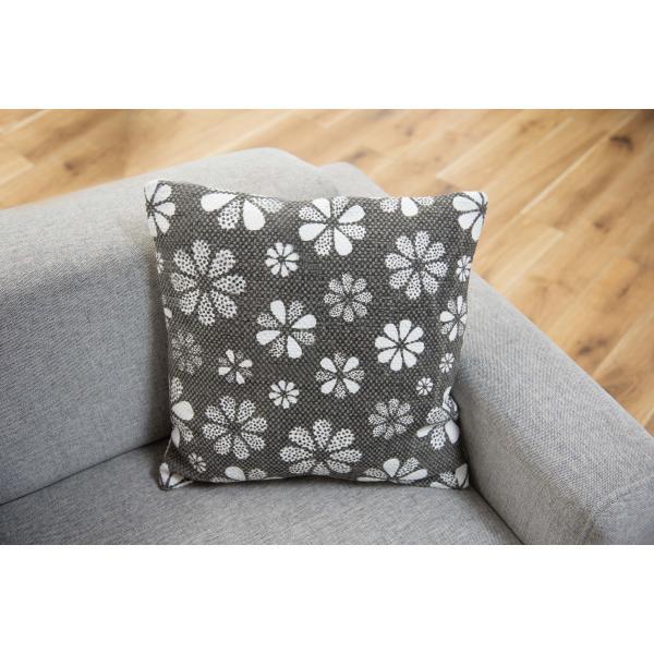 クッション グレー 約W45×D45×H16  azu-ttc-339の画像