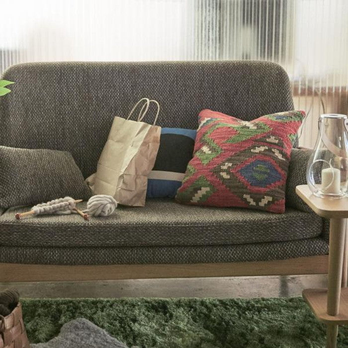 クッション ブルー レッド ベージュ グリーン 約W45×D45×H16  azu-ttc-340の画像