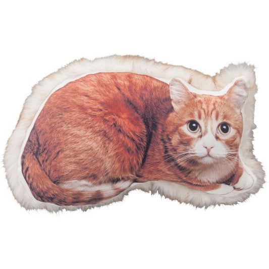 クッション ネコ ブラウン 約W50×D30×H13  azu-ttc-401の画像